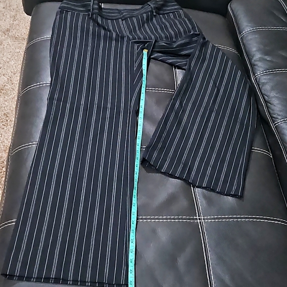 Express Pants - Express Editor Black with White Pinstripes Size 12